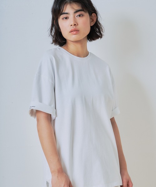 WHYTO.(ホワイト)の「「WHYTO. / ホワイト」2wayプリントTシャツ(Tシャツ/カットソー・レディース・グレー系その他2/ブラック×イエロー/グレー系その他/ホワイト×レッド/ブラック×レッド/ホワイト×イエロー・FREE)」の22枚目の写真