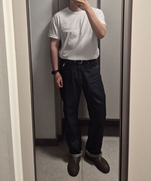 MUSINSA STANDARD（ムシンサスタンダード）の「リラックスフィットクルーネックTシャツ[ホワイト]（Tシャツ/カットソー・メンズ・その他・XX-LARGE/XXX-LARGE/SMALL/MEDIUM/LARGE/X-LARGE）」の20枚目の写真