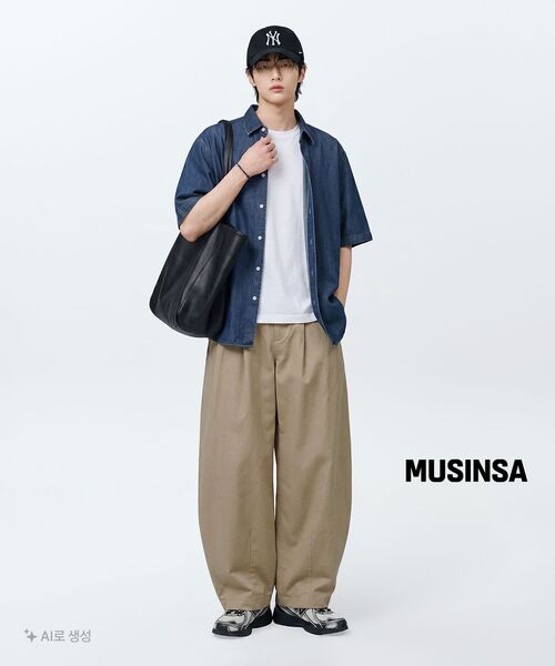 MUSINSA STANDARD（ムシンサスタンダード）の「リラックスフィットクルーネックTシャツ[ホワイト]（Tシャツ/カットソー・メンズ・その他・XX-LARGE/XXX-LARGE/SMALL/MEDIUM/LARGE/X-LARGE）」の17枚目の写真