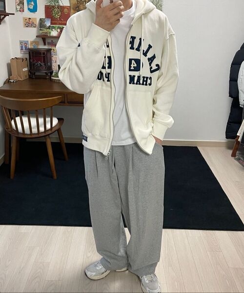 MUSINSA STANDARD（ムシンサスタンダード）の「リラックスフィットクルーネックTシャツ[ホワイト]（Tシャツ/カットソー・メンズ・その他・XX-LARGE/XXX-LARGE/SMALL/MEDIUM/LARGE/X-LARGE）」の13枚目の写真