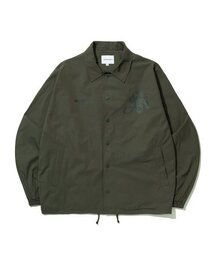 レコードボタンコーチジャケット_カーキ