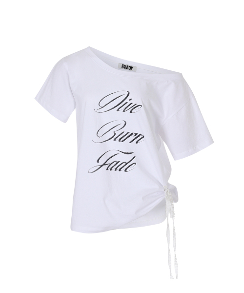CRANK(クランク)の「レースストリングオフショルダートップス_ホワイト(Tシャツ/カットソー・レディース・その他・FREE)」の4枚目の写真
