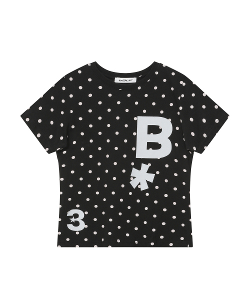 BAUF（バウフ）の「B logo スリムフィットTシャツ [ドットブラック]（Tシャツ/カットソー・レディース・その他・FREE）」の2枚目の写真