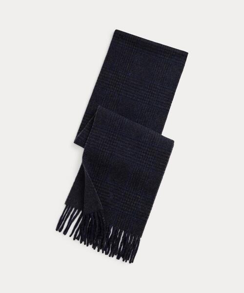 リバーシブル ウールブレンド スカーフ（マフラー）｜POLO RALPH