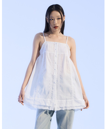 MOAA（モア）の「Blossom Lace Camisole (WHITE)（Tシャツ/カットソー）」