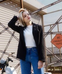 SALT AND CHOCOLATE（ソルトアンドチョコレート）の「Twill Overfit Single Jacket Black 4W231D004（テーラードジャケット）」