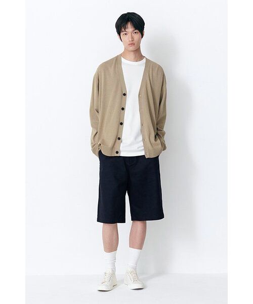 MUSINSA STANDARD（ムシンサスタンダード）の「ヘビーウェイトCPワイドチノショーツ[ネイビー]（その他パンツ・メンズ・その他・27/28/29/34/32/30/31/33/26/38/36）」の8枚目の写真