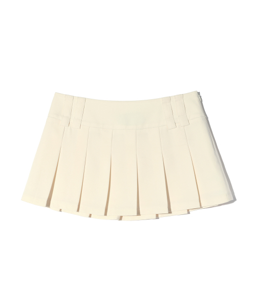 YOUHEE(ユヒ)の「BELT PLEATS MINI SKIRT CREAM(スカート・レディース・その他・MEDIUM/SMALL)」の7枚目の写真
