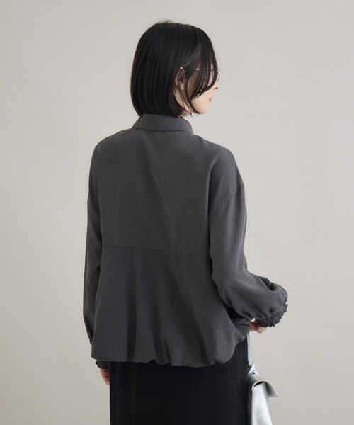 Paradise Picnic（パラダイスピクニック）の「裾バルーンシャツ（シャツ/ブラウス・レディース・ベージュ/レッド/チャコールグレー・FREE）」の20枚目の写真