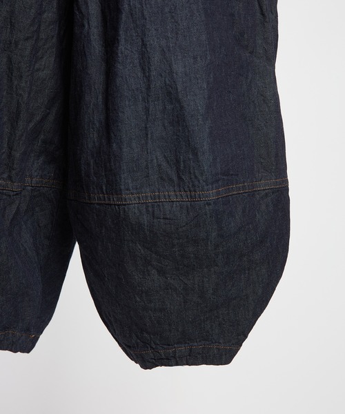 gomme（ゴム）の「フリルポケットデニムパンツ（デニムパンツ・レディース・ブラック/インディゴブルー・MEDIUM）」の19枚目の写真