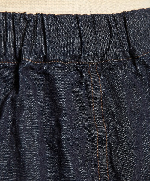 gomme（ゴム）の「フリルポケットデニムパンツ（デニムパンツ・レディース・ブラック/インディゴブルー・MEDIUM）」の20枚目の写真