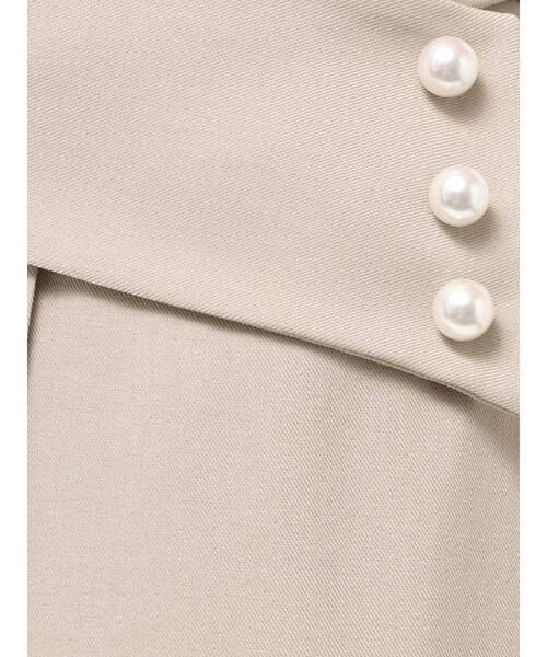 TONAL(トーナル)の「クロスパールワイドパンツ(その他パンツ・レディース・ベージュ/ネイビー/ブラウン・SMALL/MEDIUM)」の8枚目の写真