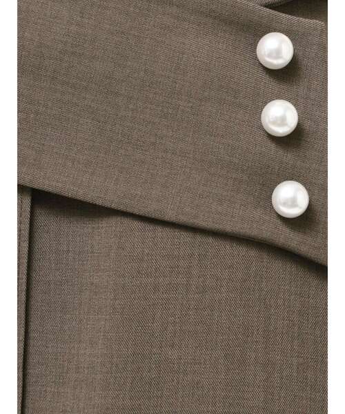 TONAL(トーナル)の「クロスパールワイドパンツ(その他パンツ・レディース・ベージュ/ネイビー/ブラウン・SMALL/MEDIUM)」の7枚目の写真