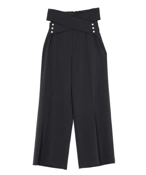 TONAL(トーナル)の「クロスパールワイドパンツ(その他パンツ・レディース・ベージュ/ネイビー/ブラウン・SMALL/MEDIUM)」の6枚目の写真