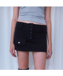 Pocket Mini Skirt [Black]