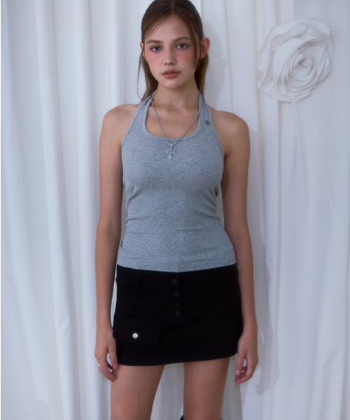 Pocket Mini Skirt [Black]