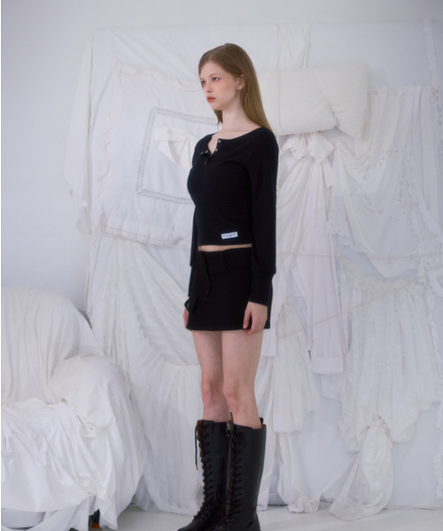 Pocket Mini Skirt [Black]