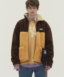 NOHANT（ノアン）の「COLOR BLOCK FLEECE ZIP-UP JUMPER BROWN（その他アウター）」