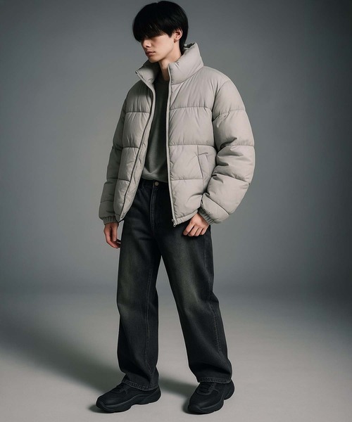 VIBGYOR(ヴィブジョー)の「ナイロンバブルジャケット(CN)(ダウンジャケット/コート・メンズ・ブラック/グレイッシュベージュ・MEDIUM/LARGE/X-LARGE)」の8枚目の写真