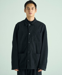 メンズのカバーオール（ブラック/黒色系・コーデュロイ）ファッション