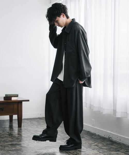 セール】サージツイル2タックイージーワイドバルーンパンツ（その他