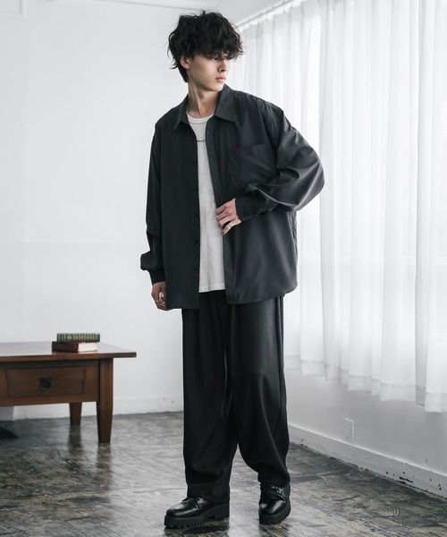 Rocky Monroe(ロッキーモンロー)の「サージツイル2タックイージーワイドバルーンパンツ(その他パンツ・メンズ・ネイビー/チャコール/ブラウン/ブラック/ブルーグリーン/オフホワイト・M/L)」の17枚目の写真