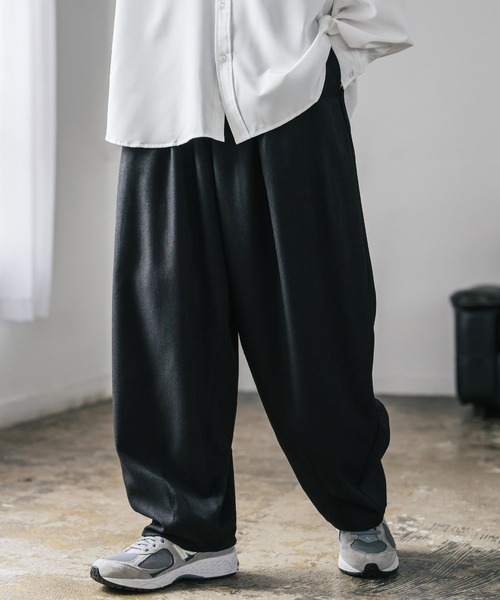 Rocky Monroe(ロッキーモンロー)の「サージツイル2タックイージーワイドバルーンパンツ(その他パンツ・メンズ・ネイビー/チャコール/ブラウン/ブラック/ブルーグリーン/オフホワイト・M/L)」の20枚目の写真
