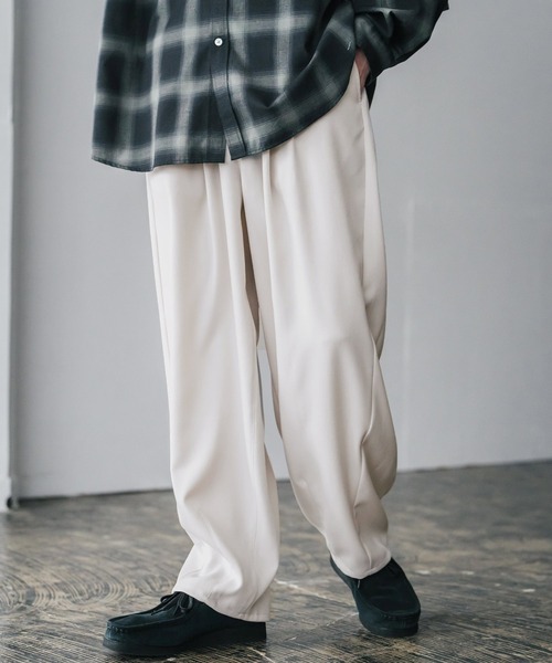 Rocky Monroe(ロッキーモンロー)の「サージツイル2タックイージーワイドバルーンパンツ(その他パンツ・メンズ・ネイビー/チャコール/ブラウン/ブラック/ブルーグリーン/オフホワイト・M/L)」の8枚目の写真