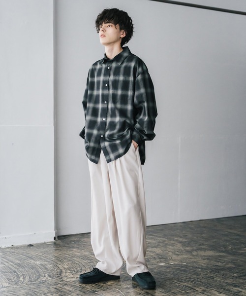 Rocky Monroe(ロッキーモンロー)の「サージツイル2タックイージーワイドバルーンパンツ(その他パンツ・メンズ・ネイビー/チャコール/ブラウン/ブラック/ブルーグリーン/オフホワイト・M/L)」の11枚目の写真
