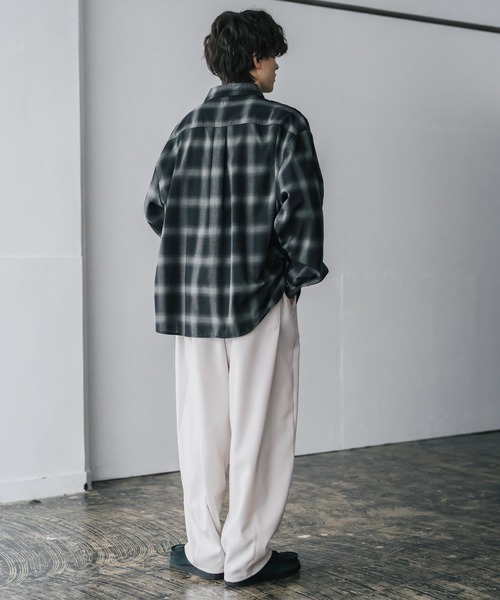 Rocky Monroe(ロッキーモンロー)の「サージツイル2タックイージーワイドバルーンパンツ(その他パンツ・メンズ・ネイビー/チャコール/ブラウン/ブラック/ブルーグリーン/オフホワイト・M/L)」の12枚目の写真