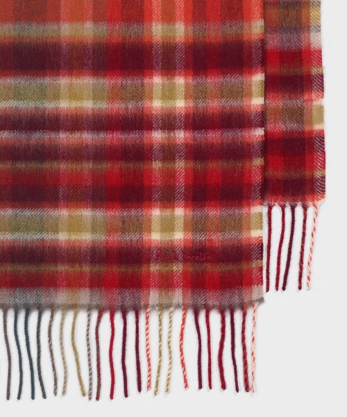 【新品未使用】Paul Smith タータンチェック マフラー ポールスミス PAUL SMITH マフラー ストール チェック柄 カシミヤ 英国