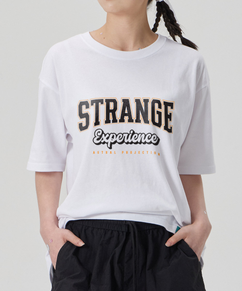 ASTRAL PROJECTION（アストラルプロジェクション）の「[ストレンジエクスペリエンス]コットンルーズフィット半袖Tシャツ_ホワイト（Tシャツ/カットソー・メンズ・その他・MEDIUM/LARGE/X-LARGE/XX-LARGE）」の3枚目の写真