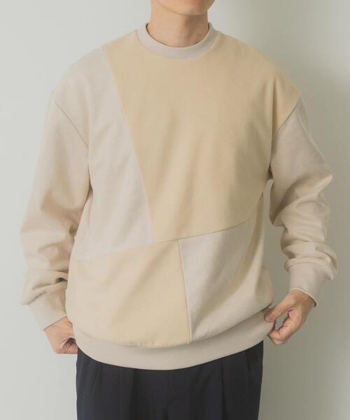 ITEMS URBANRESEARCH（アイテムズ アーバンリサーチ）の「裏フリースF.S.クレイジープルオーバー（その他トップス・メンズ・ブラック/オリーブ/ライトベージュ/モカ・LARGE/MEDIUM）」の4枚目の写真