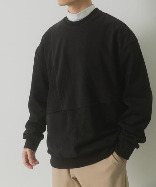 ITEMS URBANRESEARCH（アイテムズ アーバンリサーチ）の「裏フリースF.S.クレイジープルオーバー（その他トップス・メンズ・ブラック/オリーブ/ライトベージュ/モカ・LARGE/MEDIUM）」の2枚目の写真