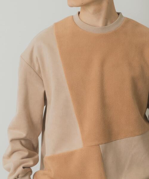 ITEMS URBANRESEARCH（アイテムズ アーバンリサーチ）の「裏フリースF.S.クレイジープルオーバー（その他トップス・メンズ・ブラック/オリーブ/ライトベージュ/モカ・LARGE/MEDIUM）」の3枚目の写真