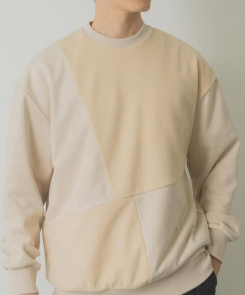 ITEMS URBANRESEARCH（アイテムズ アーバンリサーチ）の「裏フリースF.S.クレイジープルオーバー（その他トップス・メンズ・ブラック/オリーブ/ライトベージュ/モカ・LARGE/MEDIUM）」の5枚目の写真