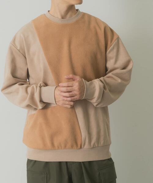 ITEMS URBANRESEARCH（アイテムズ アーバンリサーチ）の「裏フリースF.S.クレイジープルオーバー（その他トップス・メンズ・ブラック/オリーブ/ライトベージュ/モカ・LARGE/MEDIUM）」の12枚目の写真