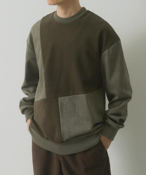 ITEMS URBANRESEARCH(アイテムズ アーバンリサーチ)の「裏フリースF.S.クレイジープルオーバー(その他トップス・メンズ・ブラック/オリーブ/ライトベージュ/モカ・LARGE/MEDIUM)」の8枚目の写真
