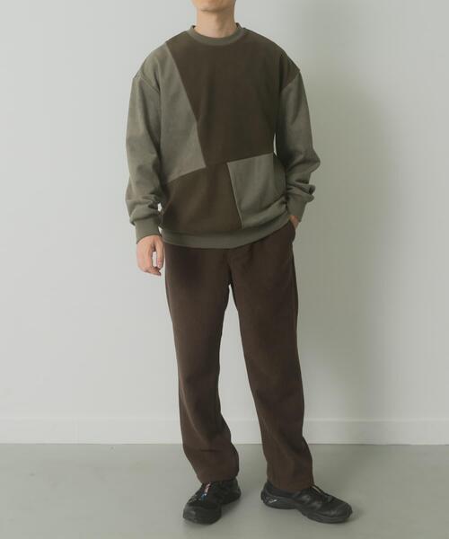 ITEMS URBANRESEARCH(アイテムズ アーバンリサーチ)の「裏フリースF.S.クレイジープルオーバー(その他トップス・メンズ・ブラック/オリーブ/ライトベージュ/モカ・LARGE/MEDIUM)」の5枚目の写真