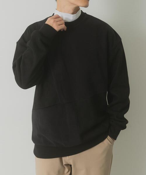 ITEMS URBANRESEARCH（アイテムズ アーバンリサーチ）の「裏フリースF.S.クレイジープルオーバー（その他トップス・メンズ・ブラック/オリーブ/ライトベージュ/モカ・LARGE/MEDIUM）」の6枚目の写真