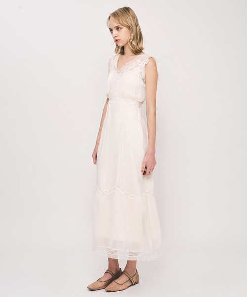 ME COUTURE（ミークチュール）の「レースMIXバリエドレス（ワンピース・レディース・アイボリー/ベビーピンク・00/FREE）」の3枚目の写真