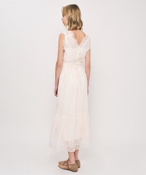 ME COUTURE（ミークチュール）の「レースMIXバリエドレス（ワンピース・レディース・アイボリー/ベビーピンク・00/FREE）」の4枚目の写真