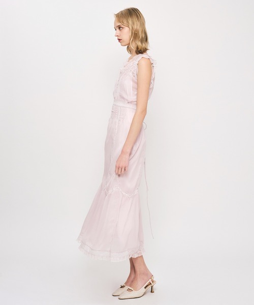 ME COUTURE（ミークチュール）の「レースMIXバリエドレス（ワンピース・レディース・アイボリー/ベビーピンク・00/FREE）」の6枚目の写真