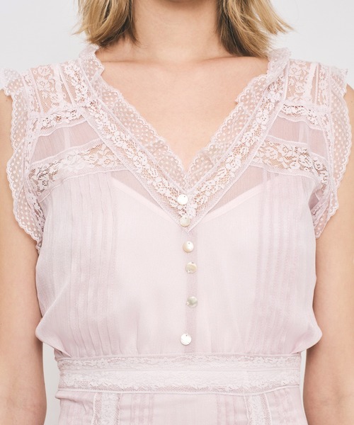 ME COUTURE（ミークチュール）の「レースMIXバリエドレス（ワンピース・レディース・アイボリー/ベビーピンク・00/FREE）」の14枚目の写真