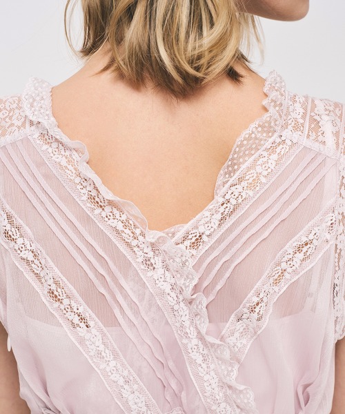 ME COUTURE（ミークチュール）の「レースMIXバリエドレス（ワンピース・レディース・アイボリー/ベビーピンク・00/FREE）」の16枚目の写真