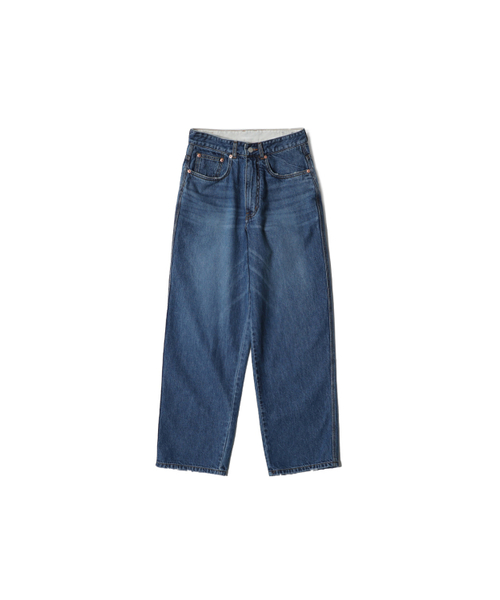 HORLISUN(ホーリーサン)の「Blueborn Tapered Nep Denim Pants Normal Navy(デニムパンツ・レディース・その他・SMALL/MEDIUM/LARGE)」の1枚目の写真