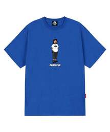 PEACEFUL JESUS Tシャツ - ブルー