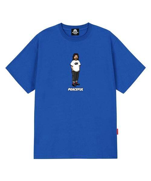 TRIPSHION(トリップション)の「PEACEFUL JESUS Tシャツ - ブルー(Tシャツ/カットソー・メンズ・その他・LARGE/MEDIUM/X-LARGE)」の1枚目の写真