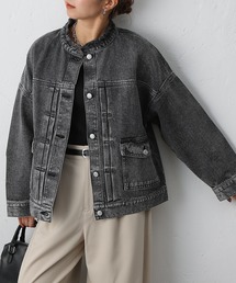 COLONY 2139 | 12.5OZノーカラーデニムジャケット(デニムジャケット)