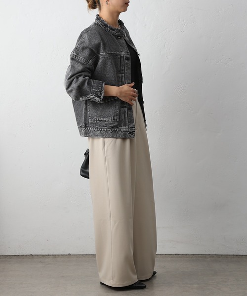 COLONY 2139(コロニートゥーワンスリーナイン)の「12.5OZノーカラーデニムジャケット(デニムジャケット・レディース・ブルー/ブラック/サックスブルー・FREE)」の11枚目の写真